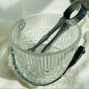 Vtg Telefora Ice Bucket with original tongs
